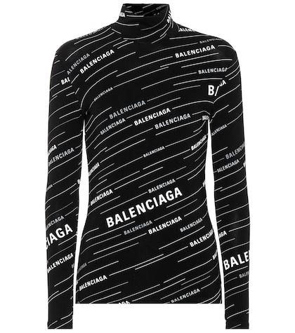 Balenciaga Logo Knit Top