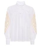 Victoria Victoria Beckham Crochet Cotton Blouse