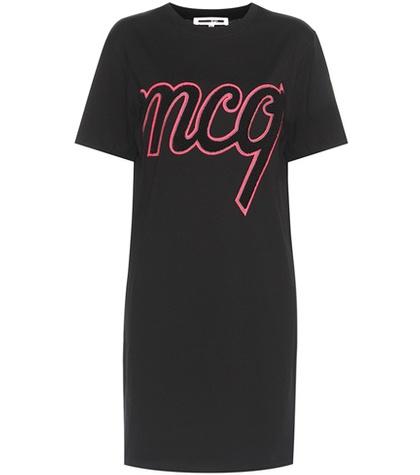 Mcq Alexander Mcqueen Embroidered Cotton Dress