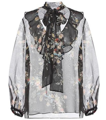 Zimmermann Floral-printed Silk Blouse