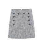 Veronica Beard Maida Checked Tweed Miniskirt