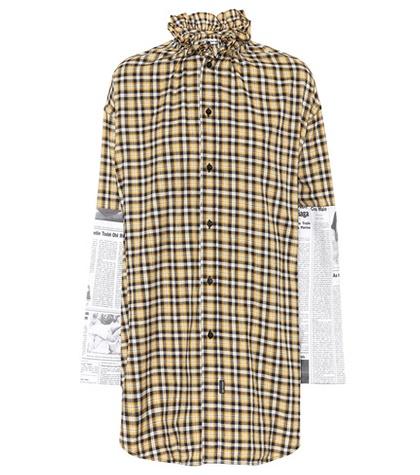 Stuart Weitzman Checked Cotton Shirt