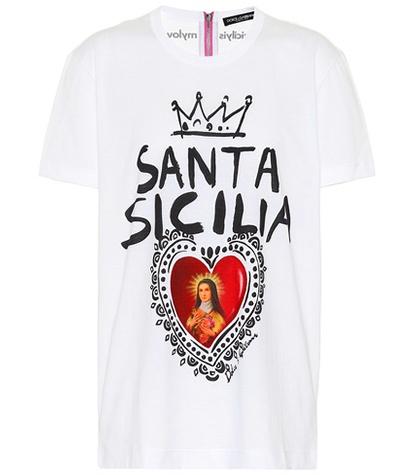 Rochas Santa Sicilia Cotton T-shirt