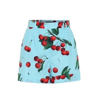 Dolce & Gabbana Exclusive To Mytheresa – Cherry Printed Cotton Shorts