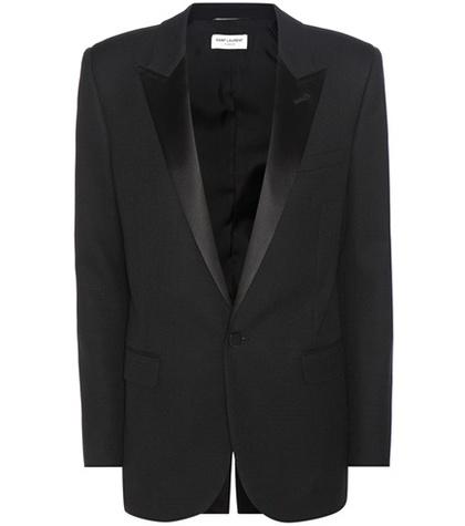 Saint Laurent Wool And Satin Jacket
