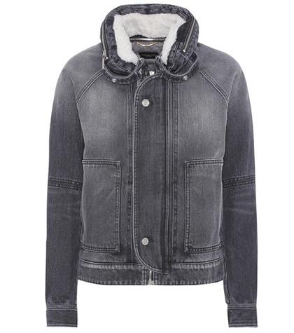 Saint Laurent Shearling-lined Denim Jacket