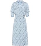 Bottega Veneta Cotton Linen-blend Printed Dress