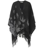 Christian Louboutin Swallow Wool Cape