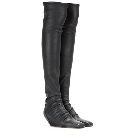 Rick Owens Leather Over-the-knee Boots