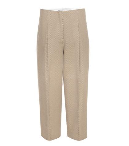 Chlo Murol Cropped Wool Twill Trousers