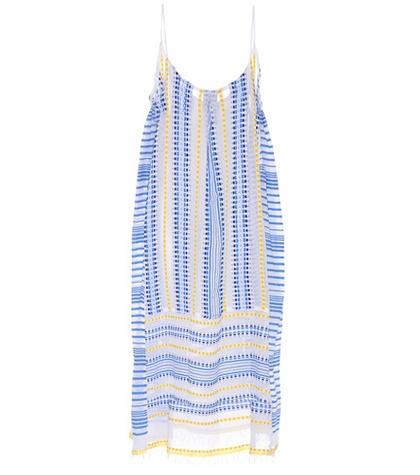 Atm Anthony Thomas Melillo Tabtab Checked Sleeveless Cotton Dress