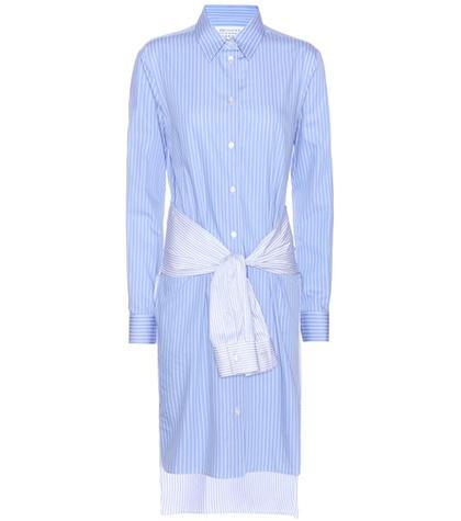 Maison Margiela Striped Cotton Shirt Dress