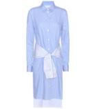 Maison Margiela Striped Cotton Shirt Dress