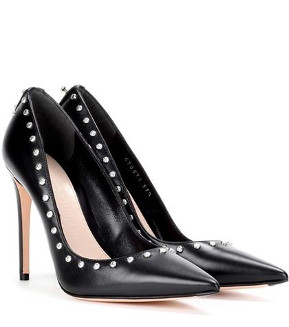 Alexander Mcqueen Embellished Leather Pumps