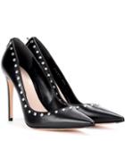 Alexander Mcqueen Embellished Leather Pumps