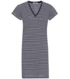 T By Alexander Wang Striped Cotton T-shirt Dress