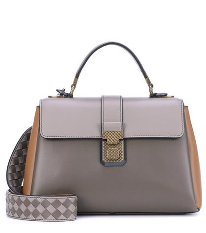 Bottega Veneta Small Piazza Leather Shoulder Bag