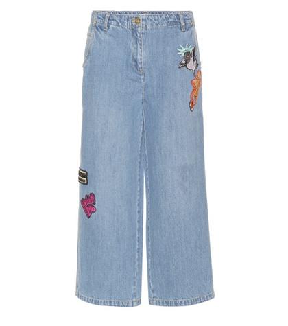 Isabel Marant Cropped Jeans With Appliqué