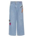 Isabel Marant Cropped Jeans With Appliqué