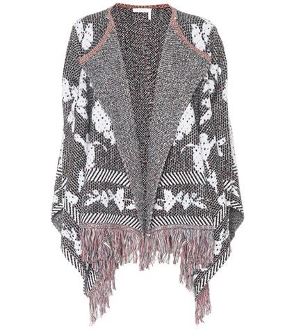 See By Chlo Fringed Cotton-blend Cardigan