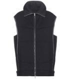M. Patmos Leather Trimmed Wool Vest
