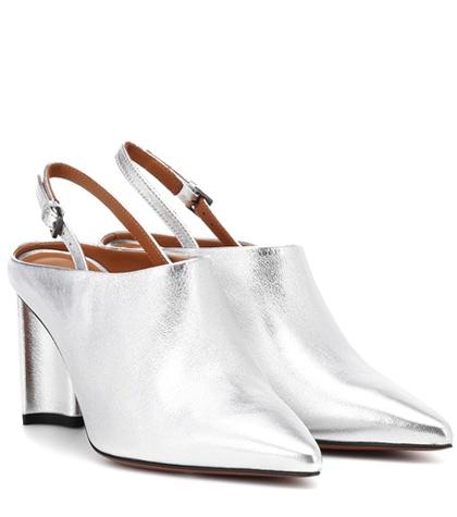 Monse Kyra Leather Slingback Mules