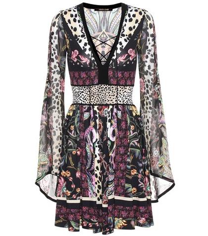 Roberto Cavalli Silk-blend Dress