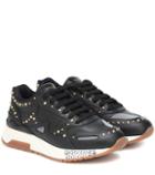 Versace Achilles Leather Sneakers