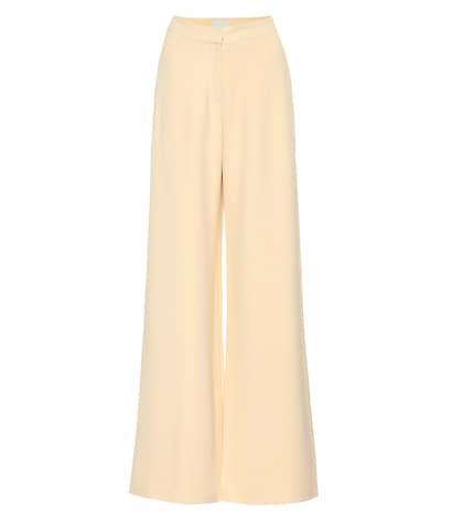 Arj Franci Crêpe Wide-leg Pants