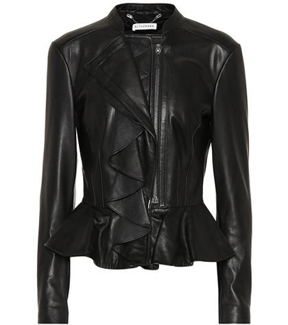 Altuzarra Ruffled Leather Jacket