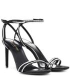 Gucci Robin 85 Embellished Satin Sandals