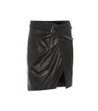 Isabel Marant Baixa Leather Wrap Skirt