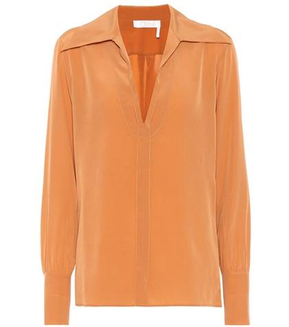Prada Silk Crêpe Di Chine Blouse