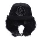 Jimmy Choo Fur-lined Cotton Trapper Hat