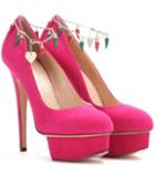Charlotte Olympia Hot Dolly Suede Pumps