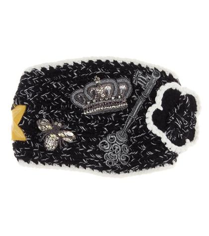 Dolce & Gabbana Embellished Cashmere Headband
