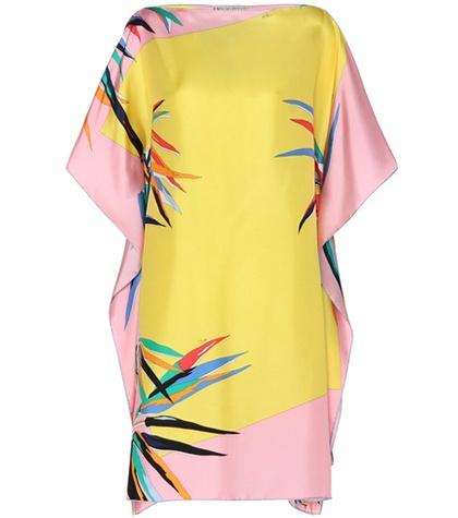 81hours Printed Silk Cover Up