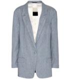 Roger Vivier Zaqias Linen-blend Blazer