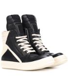 Dior Sunglasses Geobasket Leather High-top Sneakers