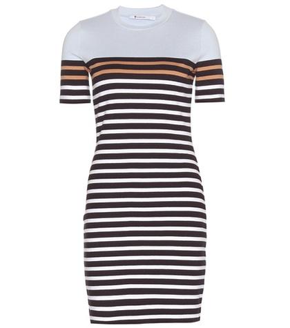 T By Alexander Wang Striped Cotton Dress