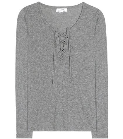 Velvet Mandee Cotton-blend Top