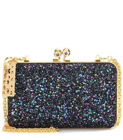 Sophie Hulme Sidney Glitter Box Clutch