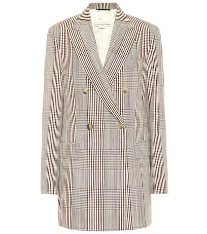 Saint Laurent Valerie Checked Blazer