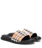 Burberry Checked Slides
