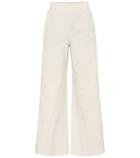 Brunello Cucinelli High-waisted Linen And Cotton Pants