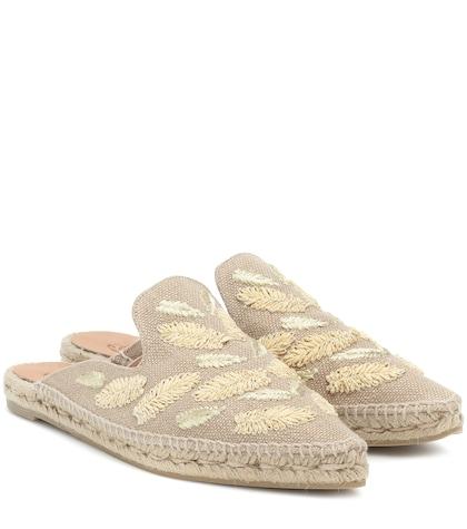 Castaer Rosa Embroidered Espadrille Mules