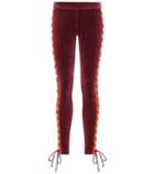 Fenty By Rihanna Embellished Velour Leggings