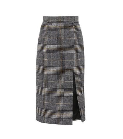 Alexachung Plaid Wool-blend Skirt