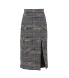 Alexachung Plaid Wool-blend Skirt