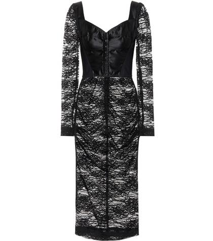 Dolce & Gabbana Lace And Satin Dress